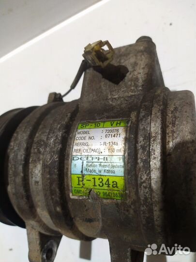 Компрессор кондиционера chevrolet aveo т250 1.2