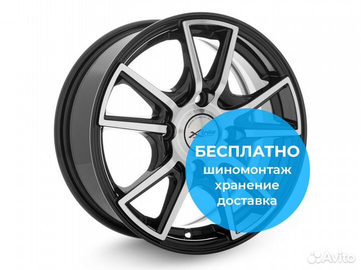 R14 4x114,3 6J ET38 D67,1 X'trike X-104 BK/FP