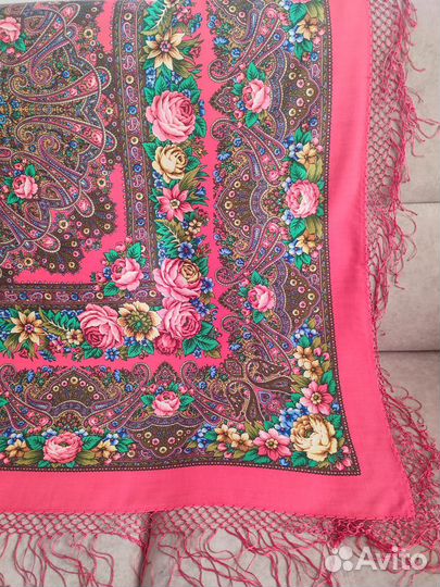 Павловопосадский платок шаль Остановись, мгновенье