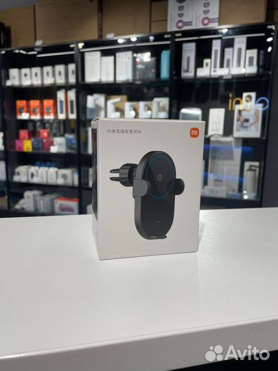 Авто-держатель с Qi зарядкой Xiaomi MI Wireless Ca