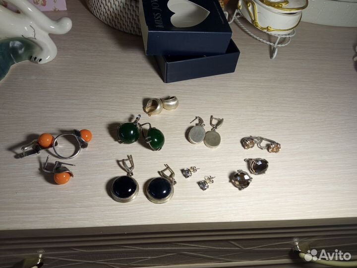 Серьги серебро