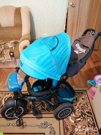 Детский трёхколёсный велосипед BMW