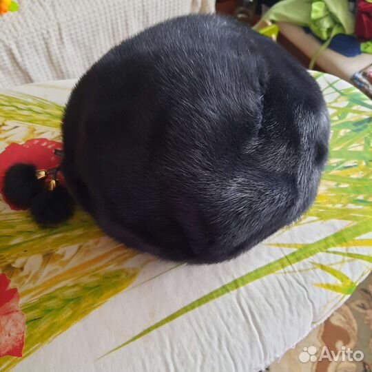 Берет женский из норки мягкий