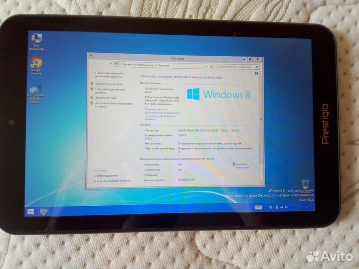 Планшет Prestigio PMP880TD на Windows