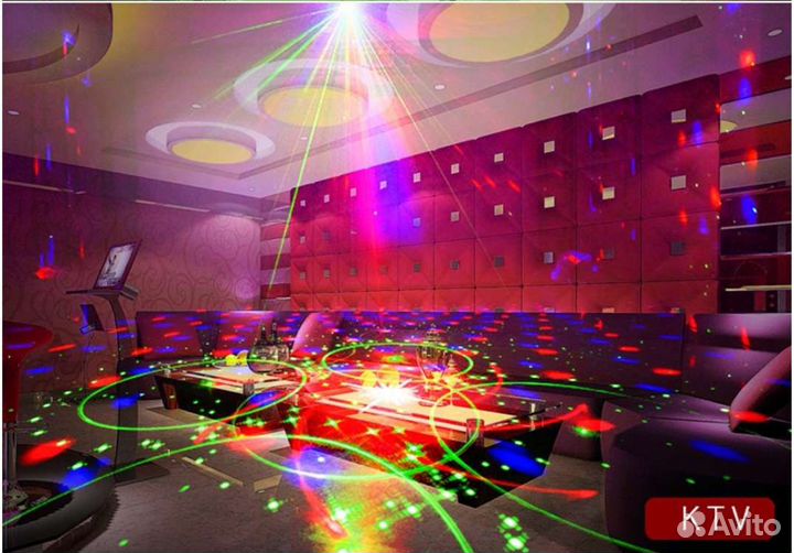 Светомузыка с лазером и пультом