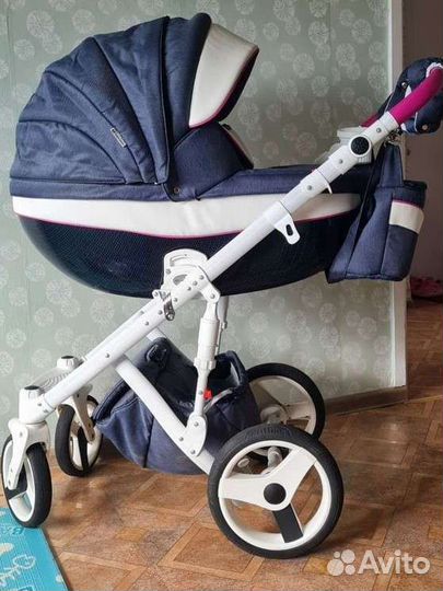 Коляска 2в1 adamex carbon