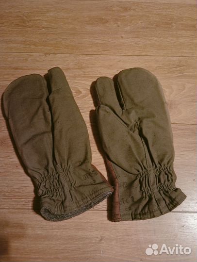 Варежки, рукавицы трехпалые РККА