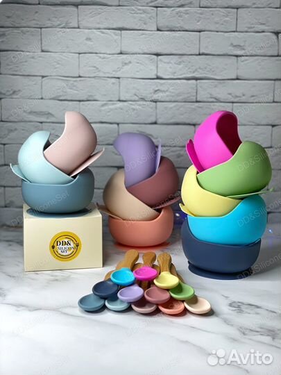 Детская посуда для кормления ложка миска нагрудник