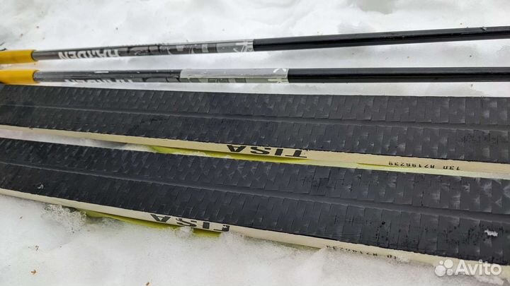 Лыжи беговые детские 130 и 150 Tisa крепление nnn