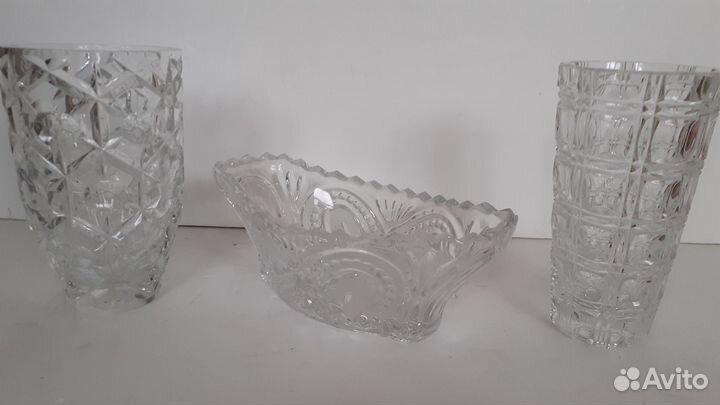 Винтаж вазы салатники конфетницы Чехословакия.СССР