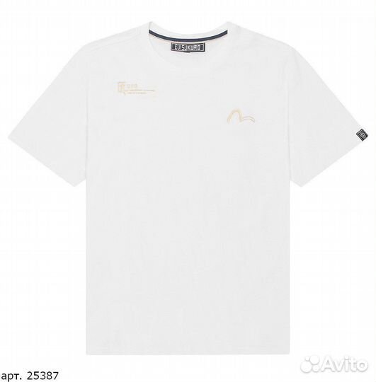 Футболка Evisu black blade Белая