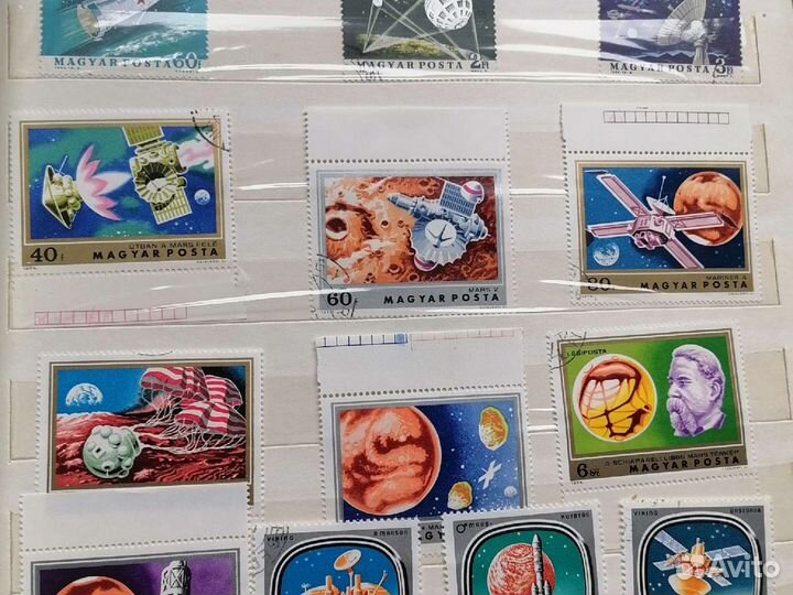 Альбом почтовых марок космос разных стран