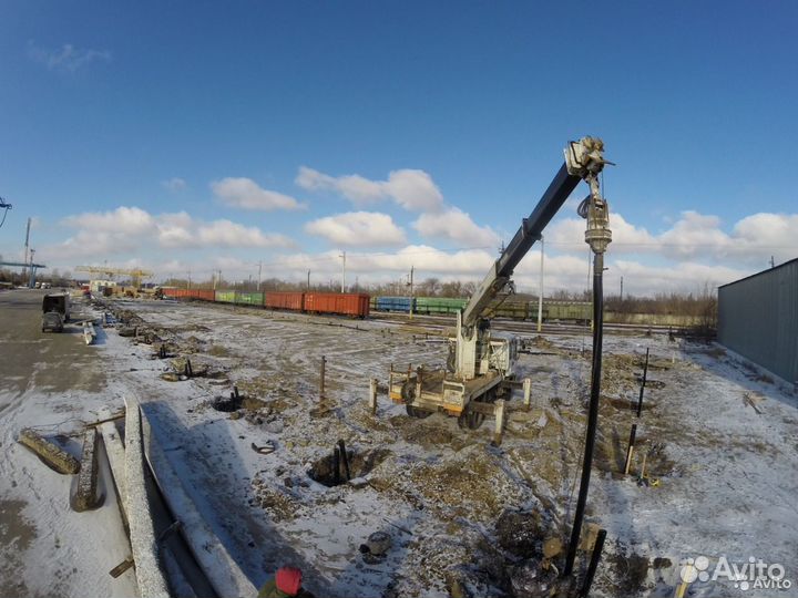 Фундамент / Винтовые сваи / Монтаж винтовых свай