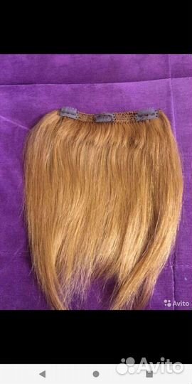 Волосы натуральные на заколках