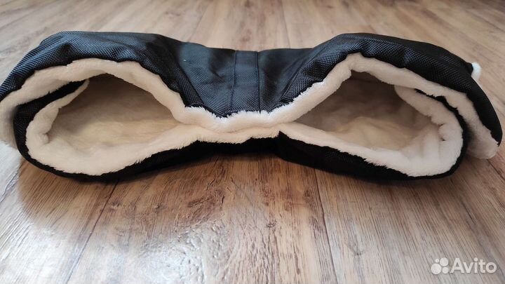 Муфта для рук на коляску с мехом