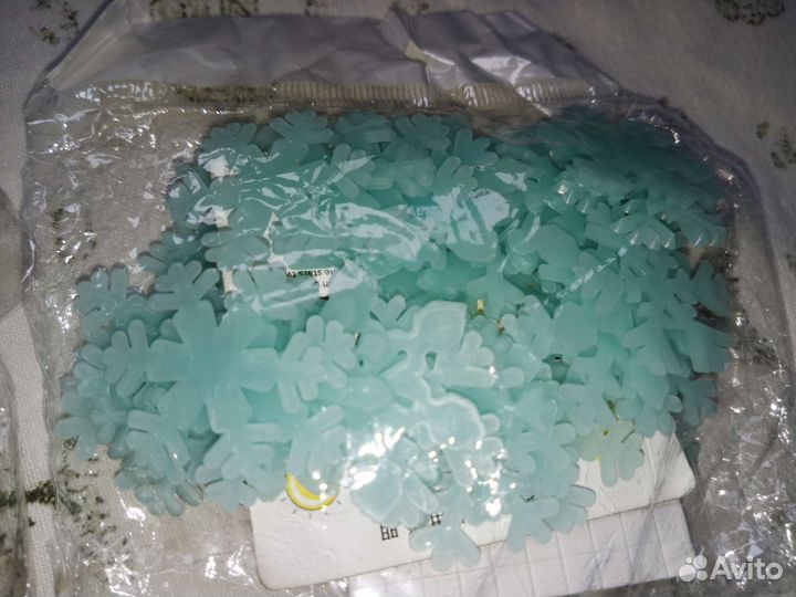 Светящиеся снежинки (неоновые)