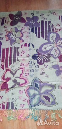 Шаль женская кашемир хлопок 170-70см