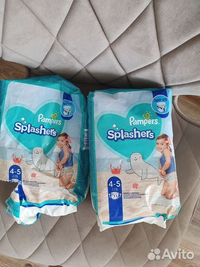 Подгузники трусики для плавания Pampers разм. 4-5