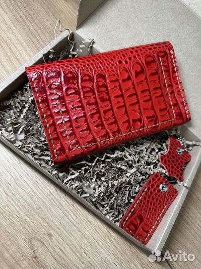 Кошелек и Обложка на паспорт кожа и чехольчик