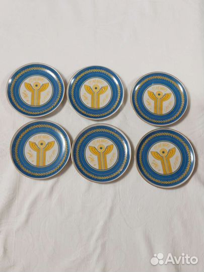 Посуда:Тарелки СССР 80лет смпо редкие, комплект