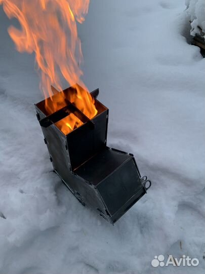Походная печь ракета
