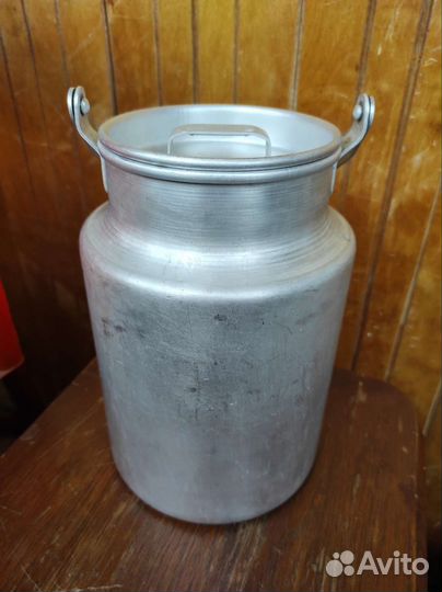 Алюминиевый бидон СССР. 4 литра