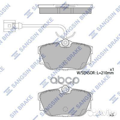 Колодки тормозные дисковые VW Golf II/III/Passa