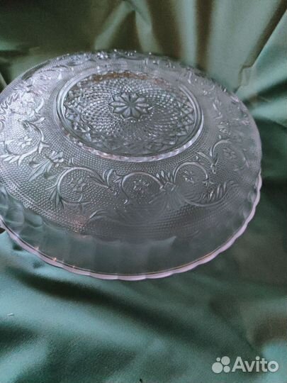 Блюдо хрустальное СССР салатник