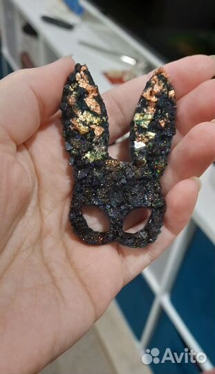 Брошь Маска Заяца, кролик, брошь, значок