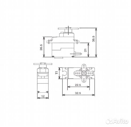 Сервопривод MG90S MG996R, мотор редуктор,двигатель