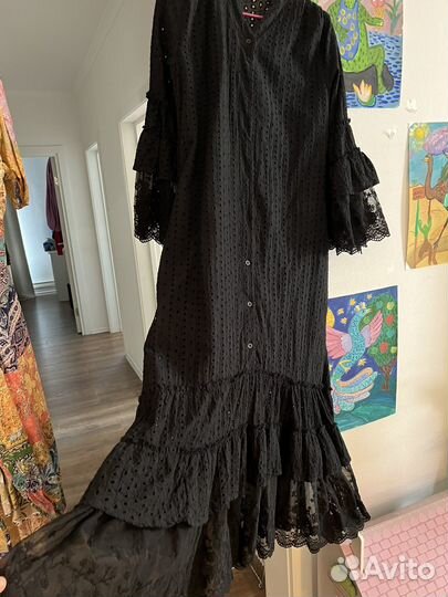 Платье длинное шитьё с кружевом