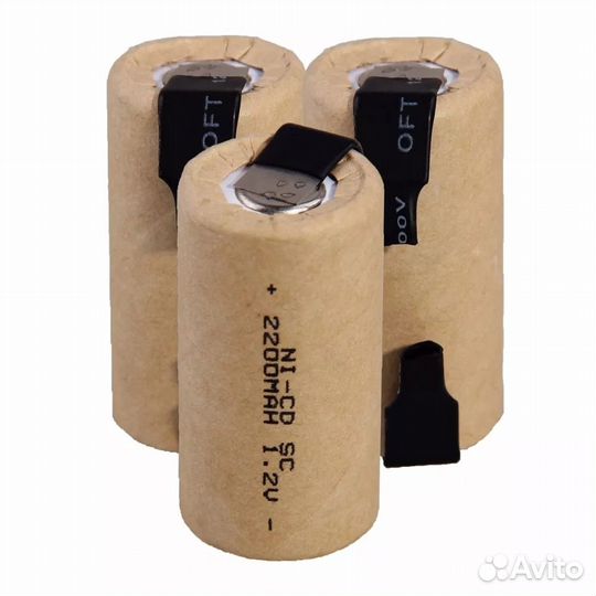 Аккумулятор Ni-Cd 1.2В SC 2200 мАч