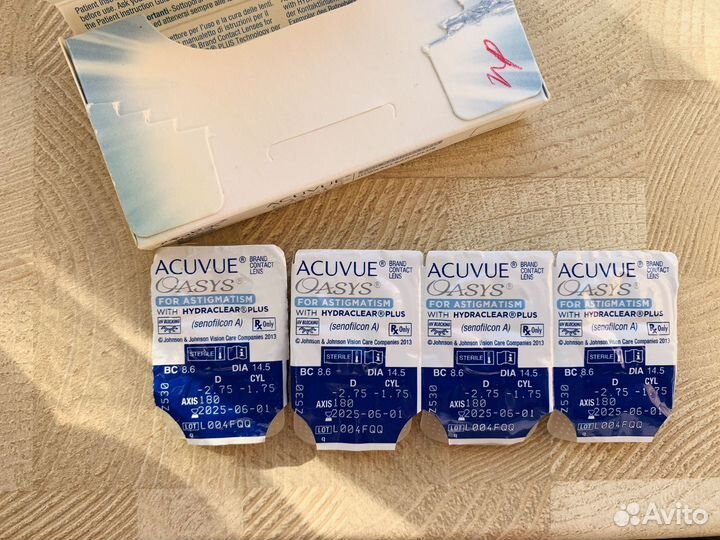 Линзы контактные acuvue oasys астигматизм