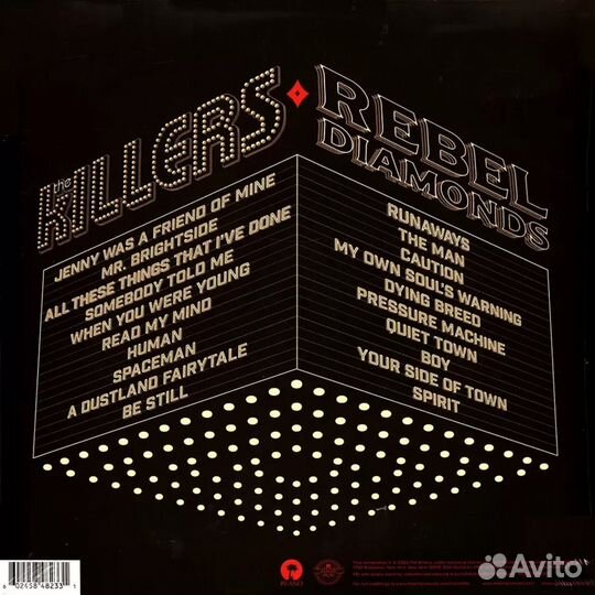 Пластинка The Killers Rebel Diamonds (2LP)