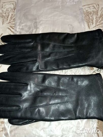 Перчатки женские кожаные новые демисезонные