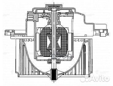 Э/вентилятор отоп. для а/м Kia Rio (05) LFh08