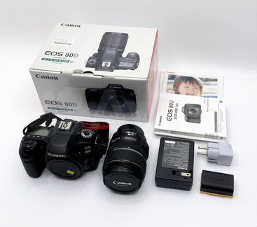 Фотоаппарат canon EOS 80D + Объектив Canon EF-S