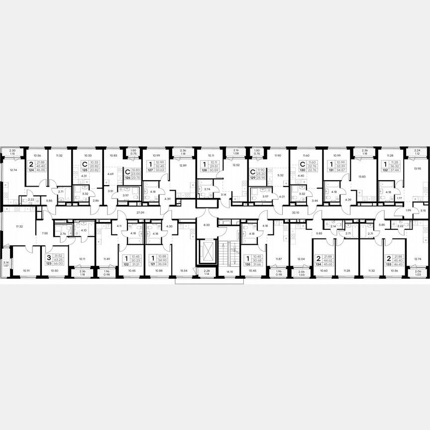 Квартира-студия, 23,8 м², 9/9 эт.