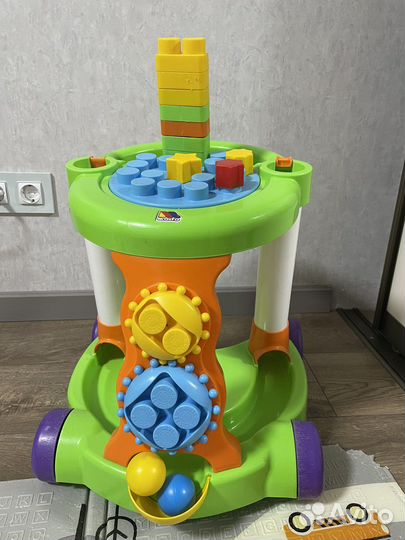 Каталка игровая с конструктором molto (ходунки)