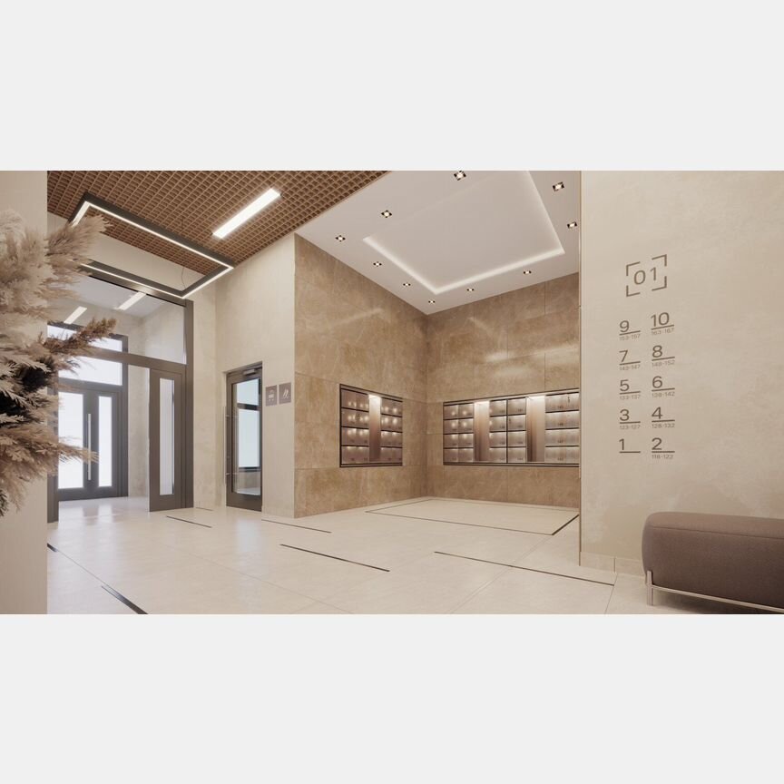 2-к. квартира, 65,4 м², 10/12 эт.