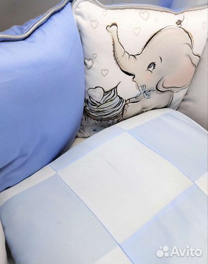 Комплект в кроватку с балдахином