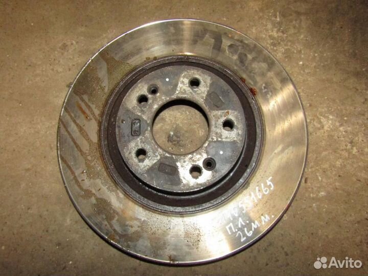 Диск тормозной передний вентилируемый i40 2011