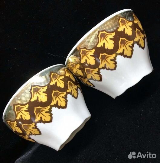 Фарфор Чайные пары Рига/тарелки Дулево СССР