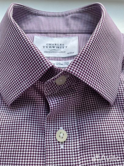 Рубашка Charles Tyrwhitt запонки L(50) Slim 16/41