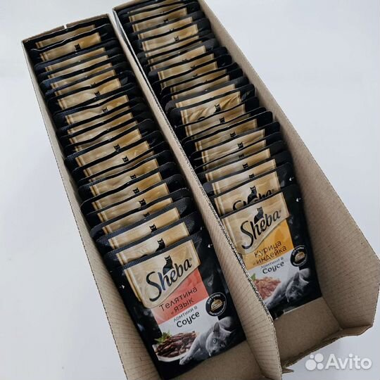 Влажный корм для кошек Sheba 50шт