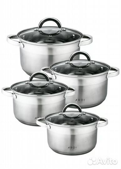 Кастрюля из нержавейки новые