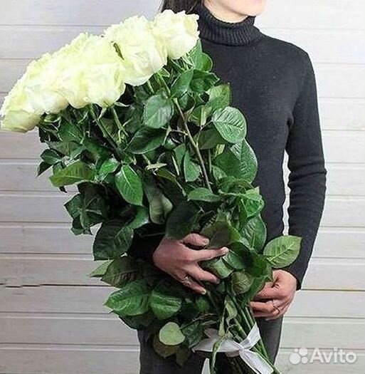 Розы высокие Доставка цветов