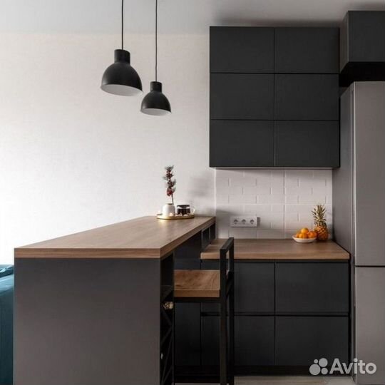 Кухня в стиле лофт на заказ в рассрочку