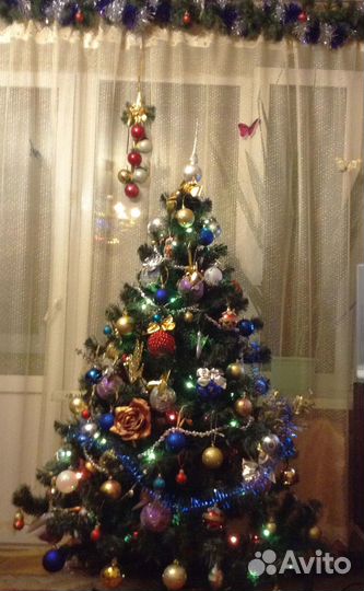 Ёлка искусственная 1500 см с игрушками