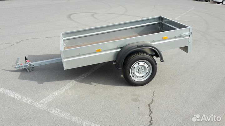 Прицеп 205х110 с противооткатными упорами цепь Ее
